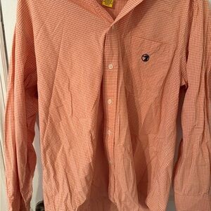Duck Head Men's Orange Gingham Shirt